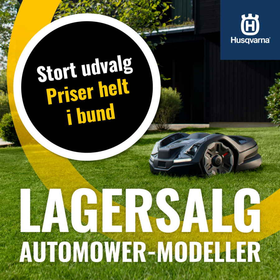 Stort lagersalg hos Motorcentrum på robotplæneklippere fra Husqvarna
